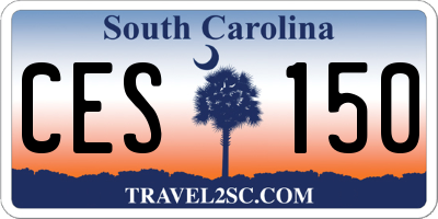 SC license plate CES150