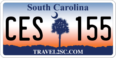 SC license plate CES155
