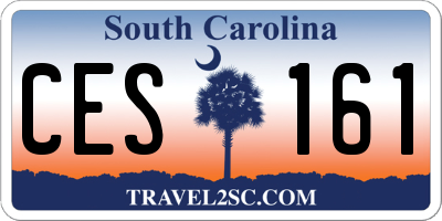 SC license plate CES161