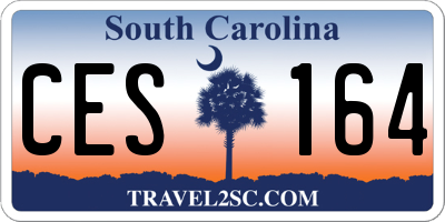 SC license plate CES164