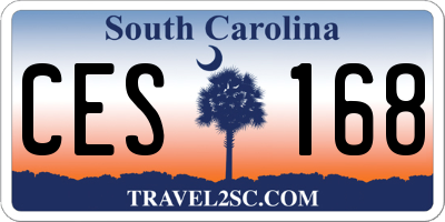SC license plate CES168