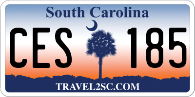 SC license plate CES185