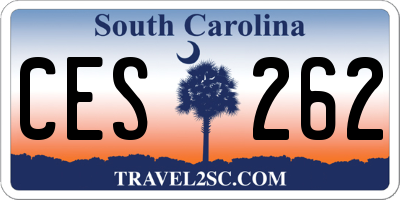 SC license plate CES262