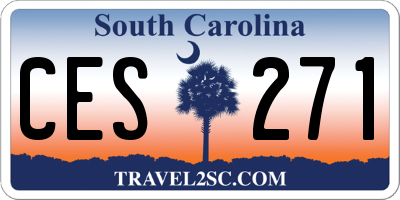 SC license plate CES271