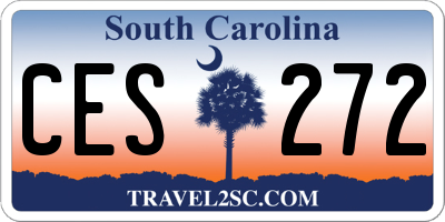 SC license plate CES272