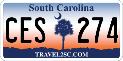 SC license plate CES274