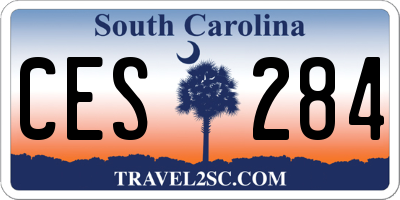 SC license plate CES284