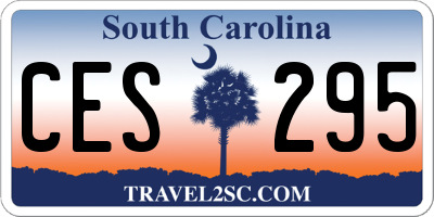 SC license plate CES295