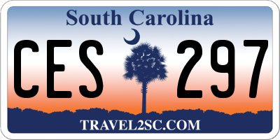 SC license plate CES297