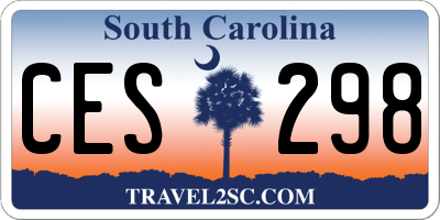 SC license plate CES298