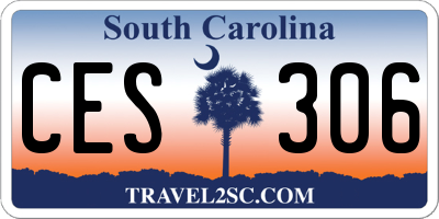 SC license plate CES306
