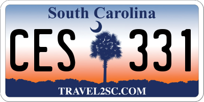 SC license plate CES331