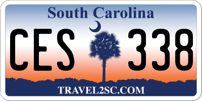 SC license plate CES338