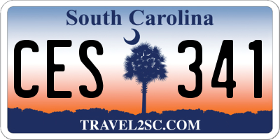 SC license plate CES341
