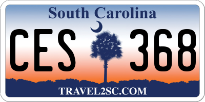 SC license plate CES368