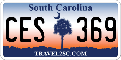 SC license plate CES369