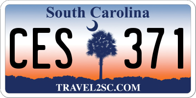 SC license plate CES371