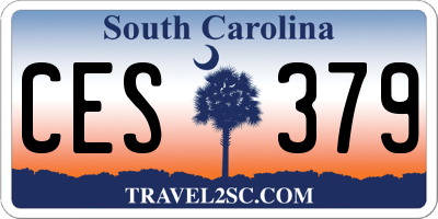 SC license plate CES379