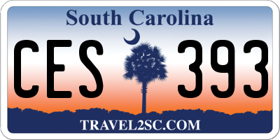 SC license plate CES393
