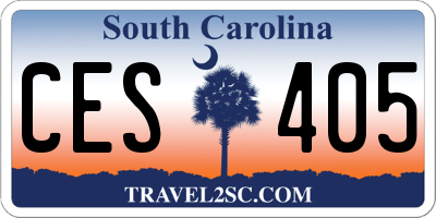 SC license plate CES405