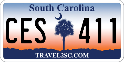 SC license plate CES411