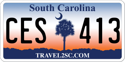 SC license plate CES413