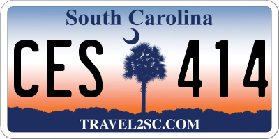 SC license plate CES414