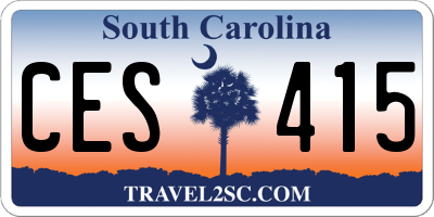 SC license plate CES415