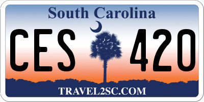 SC license plate CES420