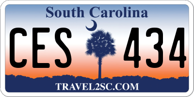 SC license plate CES434