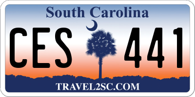 SC license plate CES441