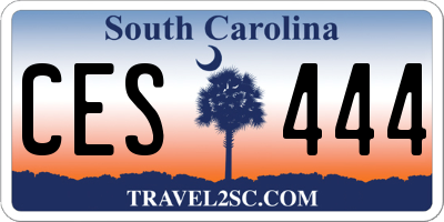 SC license plate CES444