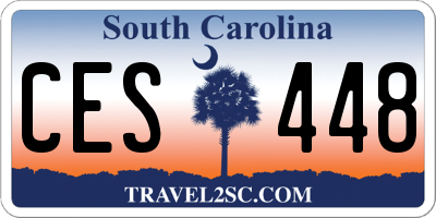 SC license plate CES448