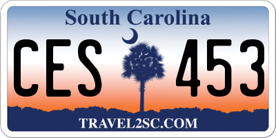 SC license plate CES453