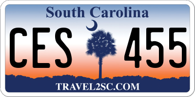 SC license plate CES455