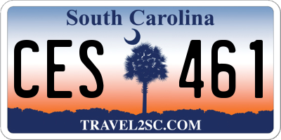 SC license plate CES461
