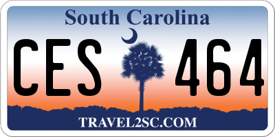 SC license plate CES464