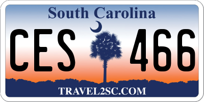 SC license plate CES466