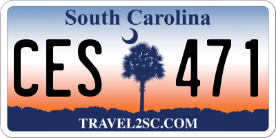 SC license plate CES471