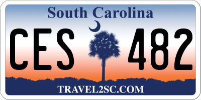 SC license plate CES482