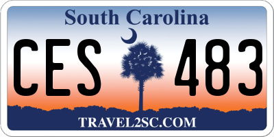 SC license plate CES483