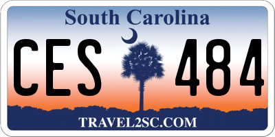 SC license plate CES484