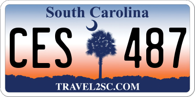 SC license plate CES487