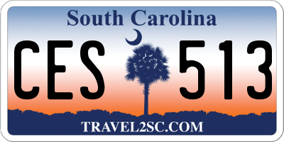 SC license plate CES513