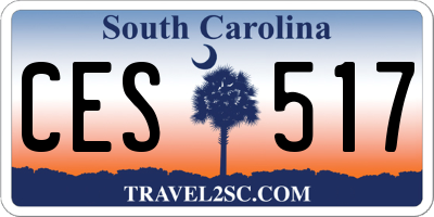 SC license plate CES517