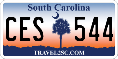 SC license plate CES544