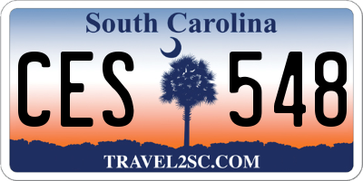 SC license plate CES548