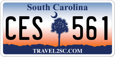 SC license plate CES561