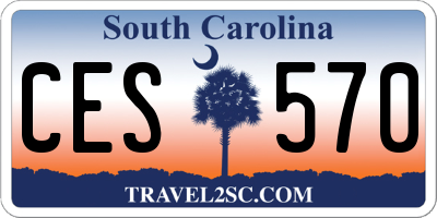 SC license plate CES570
