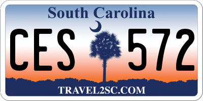 SC license plate CES572